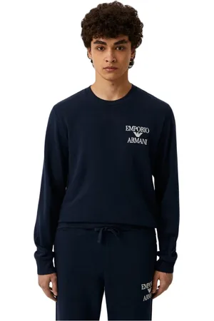 Emporio Armani Herren, Sweatshirts & Hoodies, Blau, MGröße: