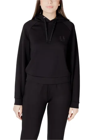 Armani Exchange Damen, Sweatshirts & Hoodies, Schwarzk, LGröße: