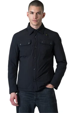 Blauer Herren, Jacken, Schwarzk, 2XLGröße:
