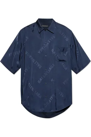 Balenciaga Herren, Shirts, Blau, XLGröße: