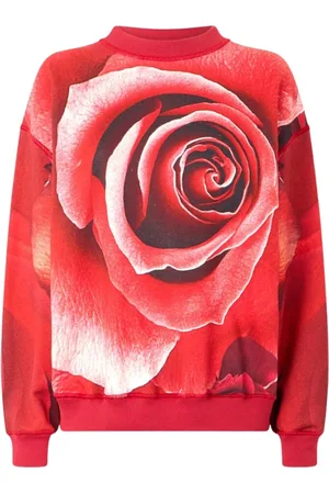 Roberto Cavalli Damen, Sweatshirts & Hoodies, Rot, LGröße: