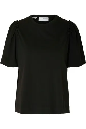 SELECTED Damen, Oberteile, Schwarzk, MGröße: