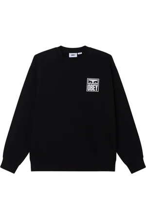 Obey Herren, Sweatshirts & Hoodies, Schwarzk, LGröße: