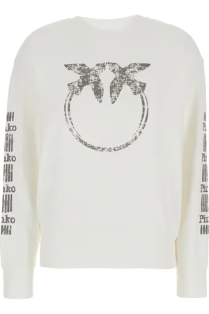 Pinko Damen, Sweatshirts & Hoodies, Weiß, MGröße: