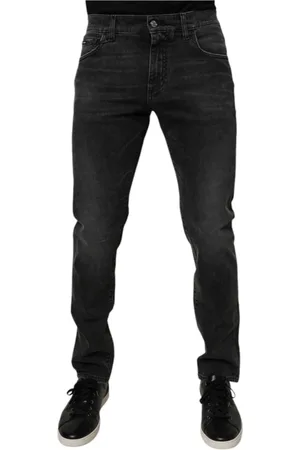 Dolce & Gabbana Herren, Jeans, Schwarzk, 5XLGröße: