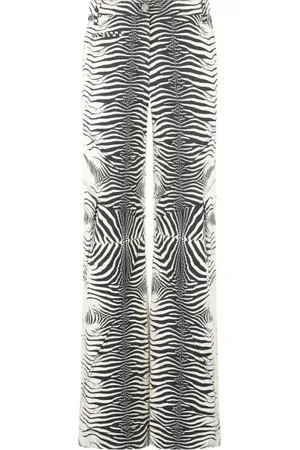 Roberto Cavalli Damen, Hosen, Schwarzk, SGröße: