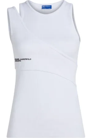 Karl Lagerfeld Damen, Oberteile, Weiß, XSGröße: