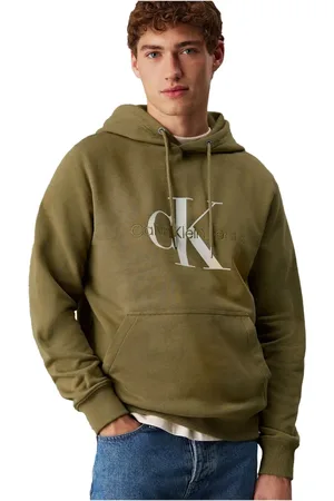 Calvin Klein Herren, Sweatshirts & Hoodies, Grün, XLGröße: