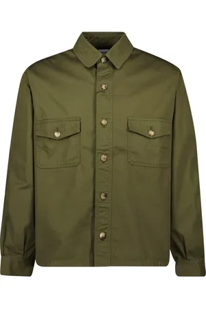 Saint Laurent Herren, Jacken, Grün, LGröße: