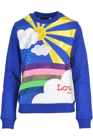Moschino Damen, Sweatshirts & Hoodies, Blau, SGröße: