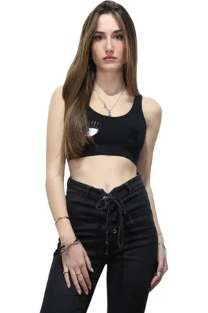 Chiara Ferragni Damen, Oberteile, Schwarzk, MGröße: