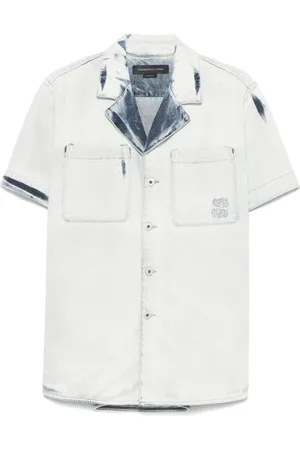 Federico Cina Herren, Shirts, Blau, LGröße:
