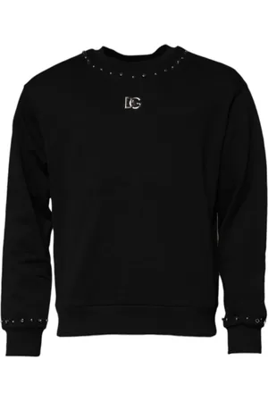 Dolce & Gabbana Herren, Sweatshirts & Hoodies, Schwarzk, SGröße: