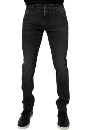 Dolce & Gabbana Herren, Jeans, Schwarzk, XLGröße: