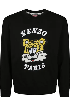 Kenzo Herren, Sweatshirts & Hoodies, Schwarzk, LGröße:
