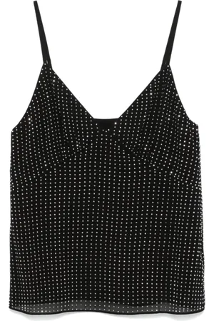 Michael Kors Damen, Oberteile, Schwarzk, LGröße: