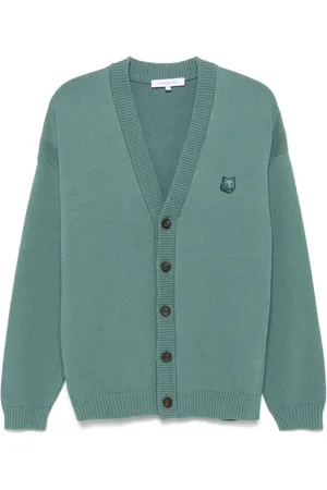 Maison Kitsuné Herren, Strickwaren, Grün, SGröße: