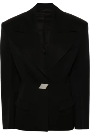 The Attico Damen, Jacken, Schwarzk, LGröße: