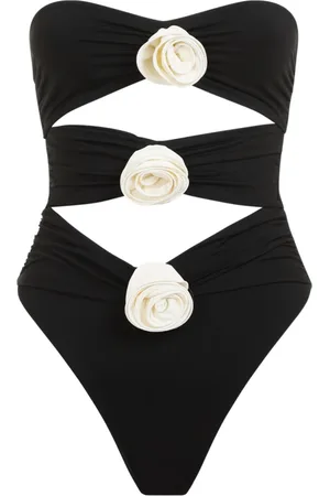 LA REVECHE Damen, Bademode, Schwarzk, MGröße: