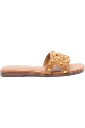 Twin-Set Damen, Schuhe, Braun, 38 EUGröße: