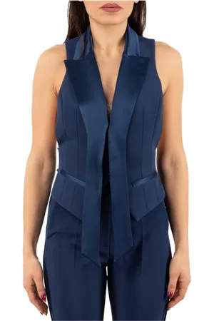 Elisabetta Franchi Damen, Jacken, Blau, XSGröße: