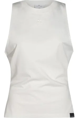 Courrèges Damen, Oberteile, Weiß, MGröße:
