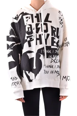 Serafini Damen, Sweatshirts & Hoodies, Weiß, SGröße: