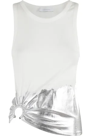 Paco rabanne Damen, Oberteile, Weiß, MGröße: