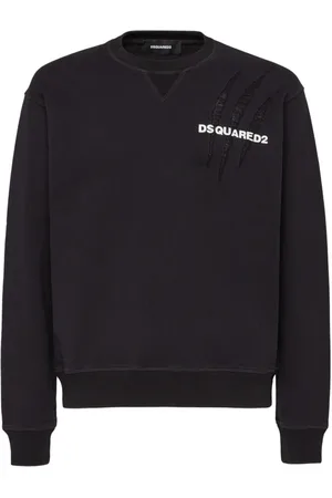Dsquared2 Herren, Sweatshirts & Hoodies, Schwarzk, LGröße: