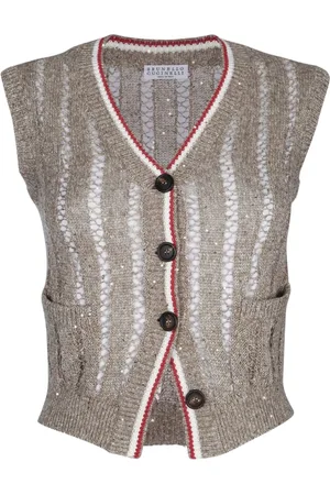 Brunello Cucinelli Damen, Strickwaren, Grau, XSGröße: