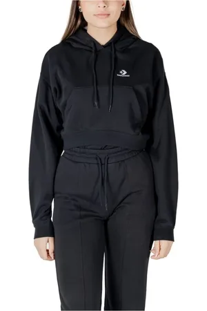Converse Damen, Sweatshirts & Hoodies, Schwarzk, LGröße: