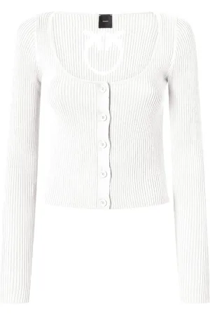Pinko Damen, Strickwaren, Weiß, LGröße: