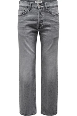 Only & Sons Herren, Jeans, Grau, W34 L32Größe: