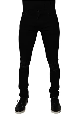 Dolce & Gabbana Herren, Jeans, Schwarzk, MGröße: