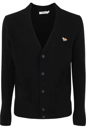 Maison Kitsuné Herren, Strickwaren, Schwarzk, SGröße: