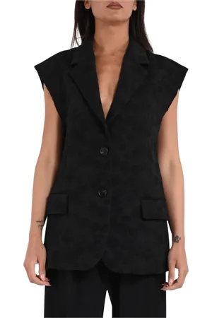 Msgm Damen, Jacken, Schwarzk, MGröße: