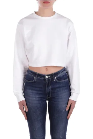 GCDS Damen, Sweatshirts & Hoodies, Weiß, LGröße: