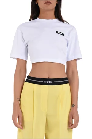 Msgm Damen, Oberteile, Weiß, SGröße: