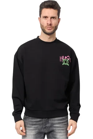 HUGO BOSS Herren, Sweatshirts & Hoodies, Schwarzk, SGröße: