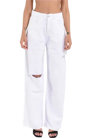 Icon Denim Damen, Jeans, Weiß, W27Größe: