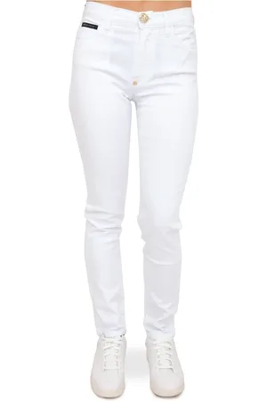 Philipp Plein Damen, Hosen, Weiß, W26Größe: