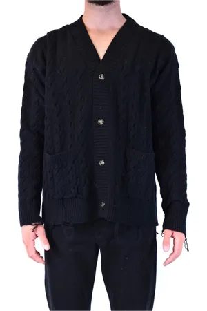 LANEUS Herren, Strickwaren, Schwarzk, LGröße: