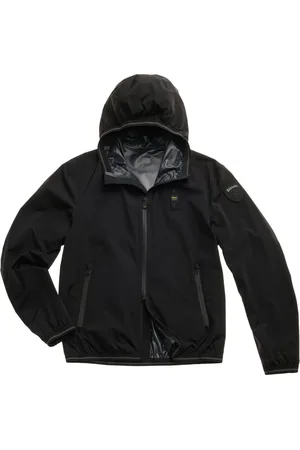 Blauer Herren, Jacken, Schwarzk, MGröße: