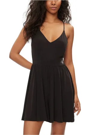 Calvin Klein Damen, Kleider, Schwarzk, MGröße: