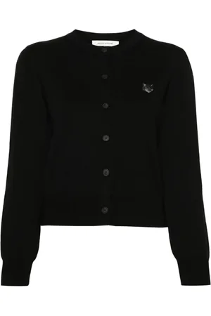 Maison Kitsuné Damen, Strickwaren, Schwarzk, XLGröße:
