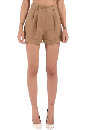 ACTUALEE Damen, Shorts, Braun, SGröße: