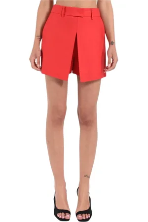 SIMONA CORSELLINI Damen, Shorts, Rot, LGröße: