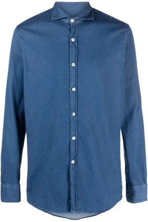 CANALI Herren, Shirts, Blau, 2XLGröße: