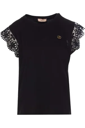 Twin-Set Damen, Oberteile, Schwarzk, LGröße: