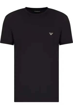 Emporio Armani Herren, Oberteile, Schwarzk, SGröße: